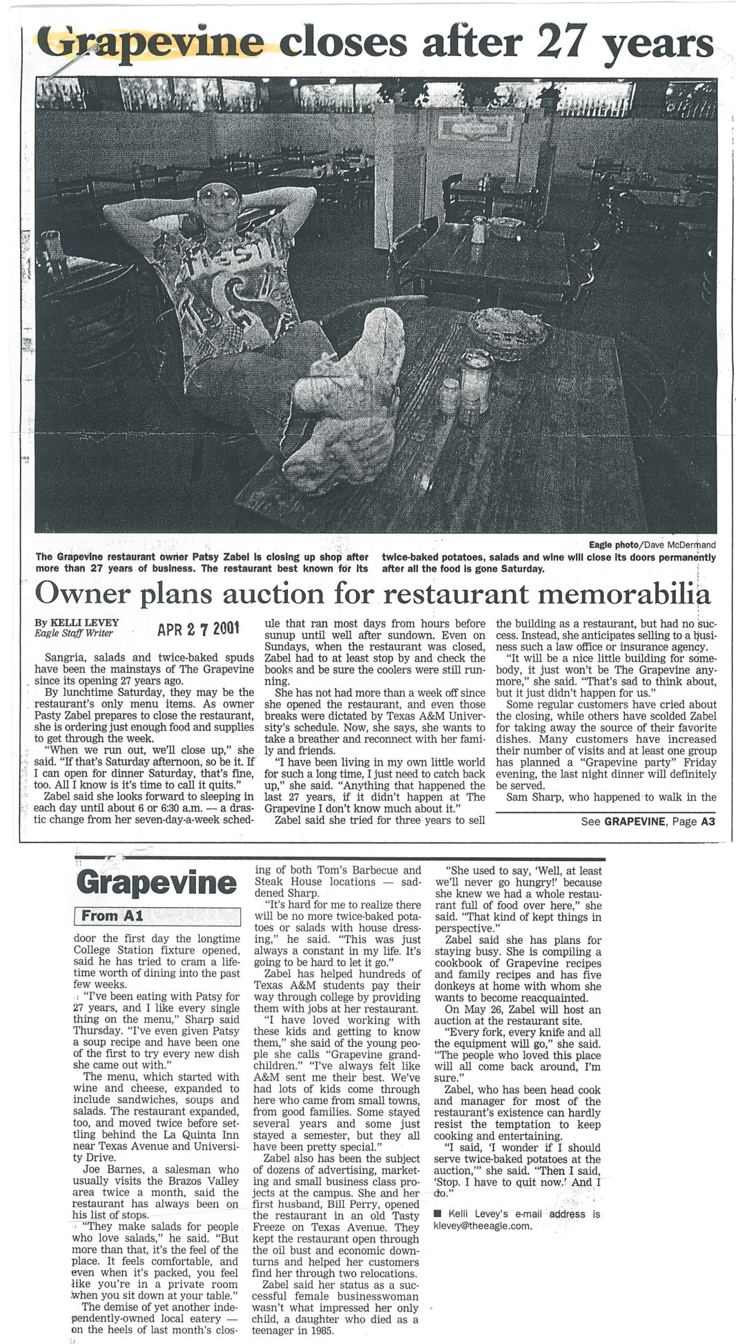 The Eagle Archives: Grapevine